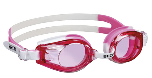 meer Gevestigde theorie Struikelen BECO kinder zwembril Rimini, wit/roze, 12+