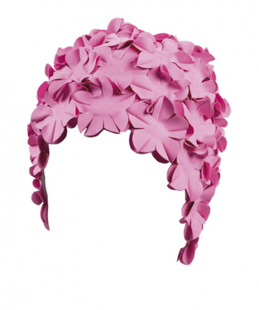 BECO dames bloemen badmuts | rubber | pastel roze**