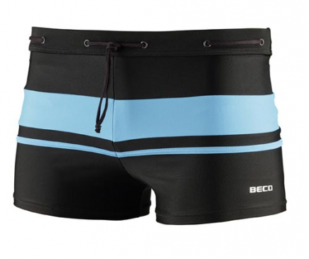 BECO heren zwemboxer, zwart/turquoise